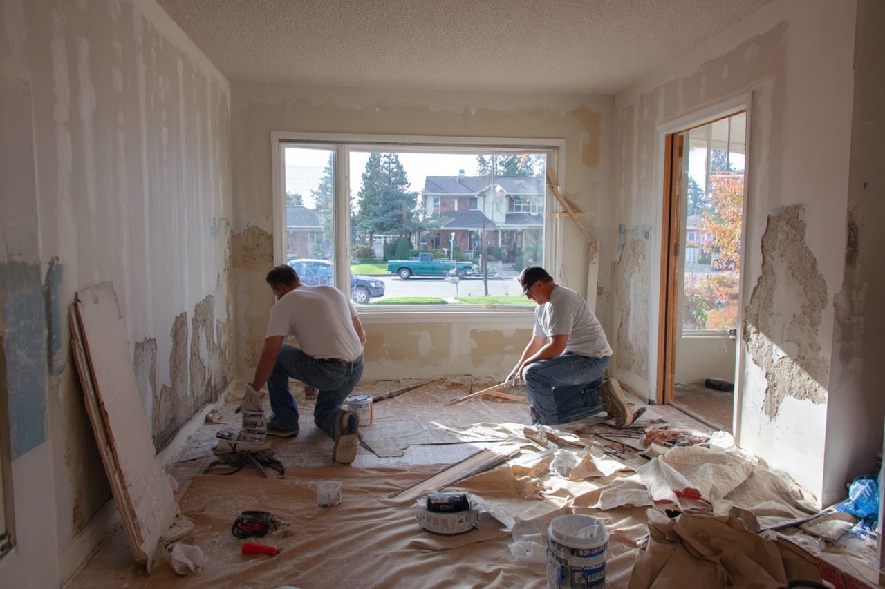 Preparing storm damaged home for sale in Denver Colorado