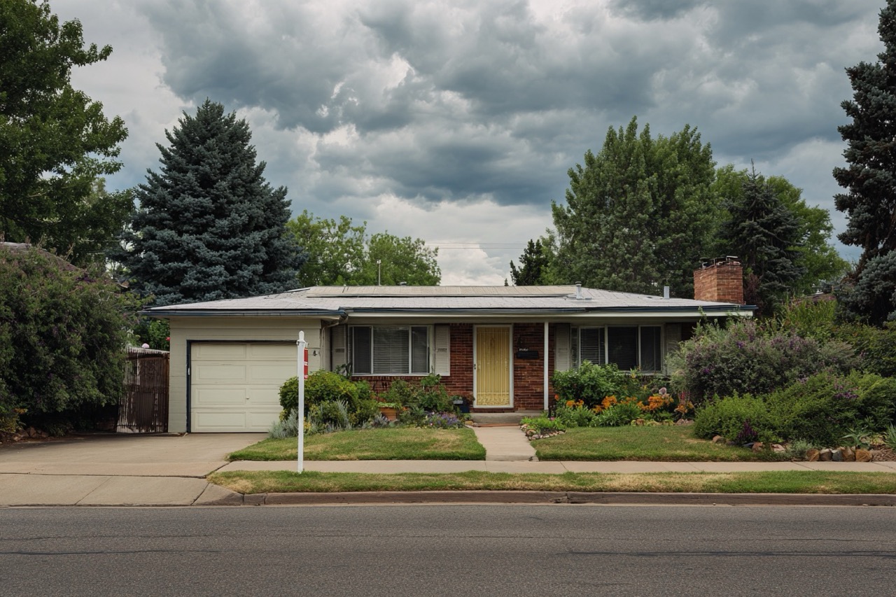 For sale by owner house in Denver Colorado showing ranch style home